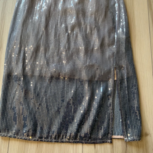 Anthropologie Cap-Sleeve Mock-Neck Slim Midi Dress 0 Petite NWT - Picture 11 of 15